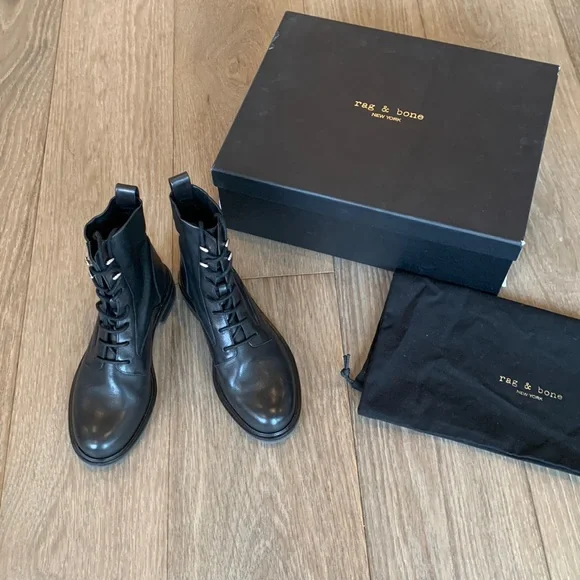 rag & bone | Shoes | Rag Bone Slayton Lace Up Black Combat  display picture 3